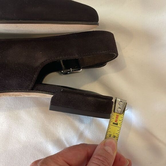 STUART WEITZMAN BROWN SUEDE SLINGBACK FLATS. NEW - Picture 5 of 8